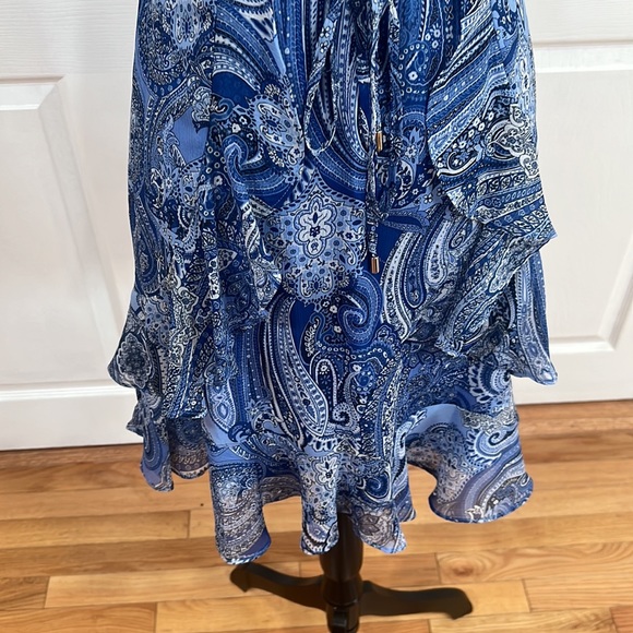 Flutter-Sleeve Chiffon Fit & Flare Dress💖💖 - Picture 5 of 12